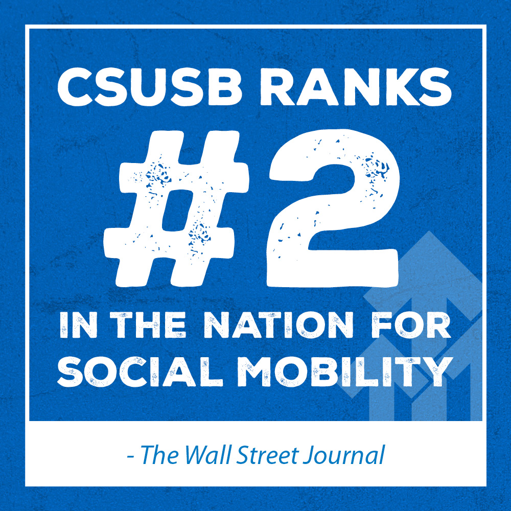 CSUSB ranks number 2 in the nation for social mobility