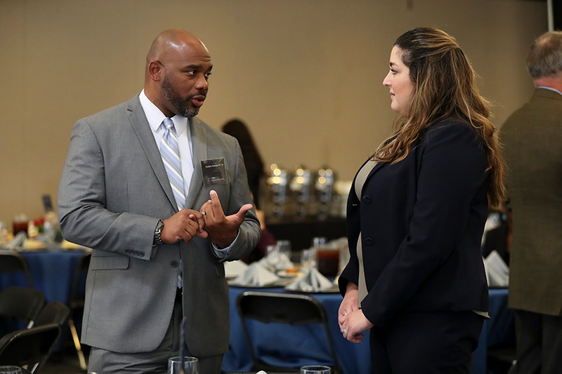 Amerson maintains close ties with CSUSB, serving on alumni panels, leading workshops and mentoring students. He actively champions the university and its mission.