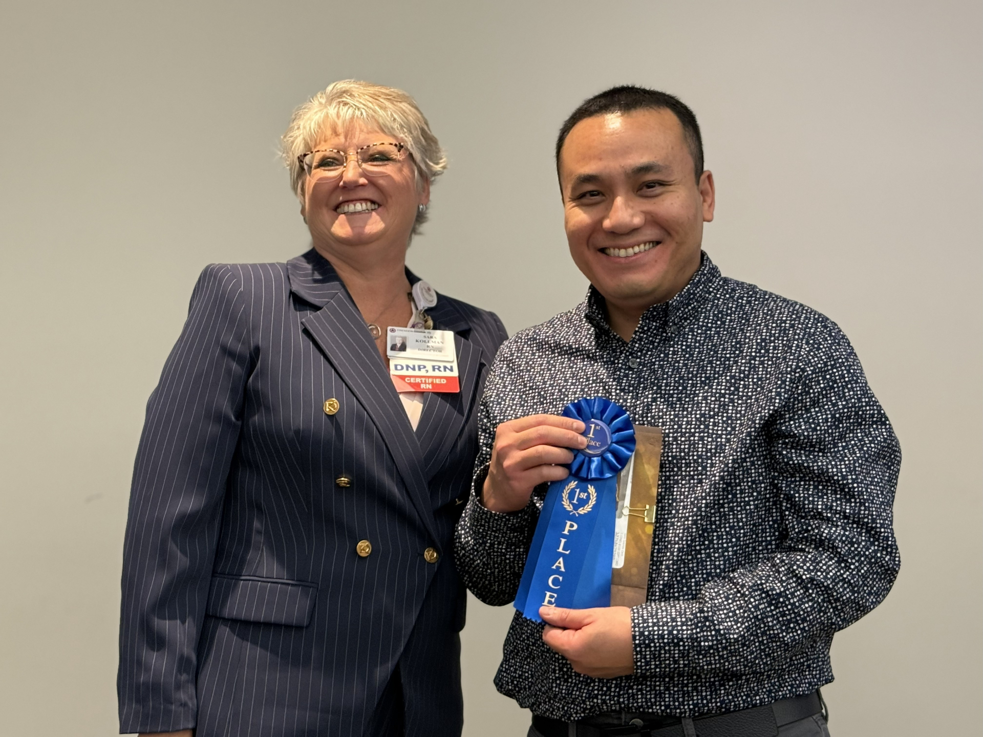 CSUSB Palm Desert Campus nursing students and faculty at the 2nd Nursing Research and Evidence-Based Practice Symposium at Eisenhower Health.