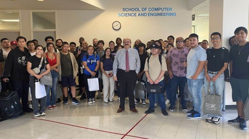 AQFS Students with Dr. Khalil Dajani