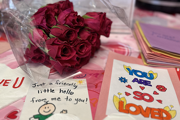 Flowers and cards