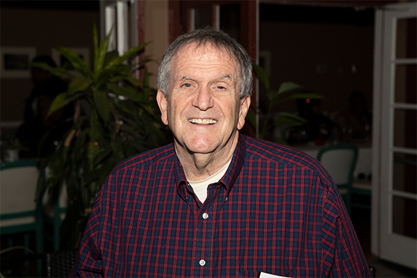 Randall W. Lewis, whose $6 million endowed and estate gift earlier this year led to the naming of the Randall W. Lewis School of Entrepreneurship and Innovation and the Randall W. Lewis Center for Entrepreneurship, spoke at the awards ceremony.