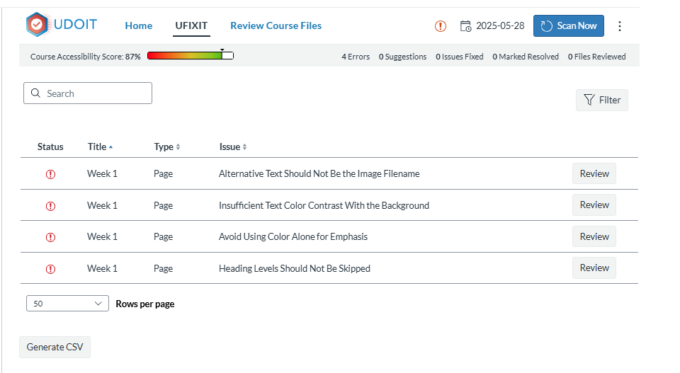 UFIXIT Page