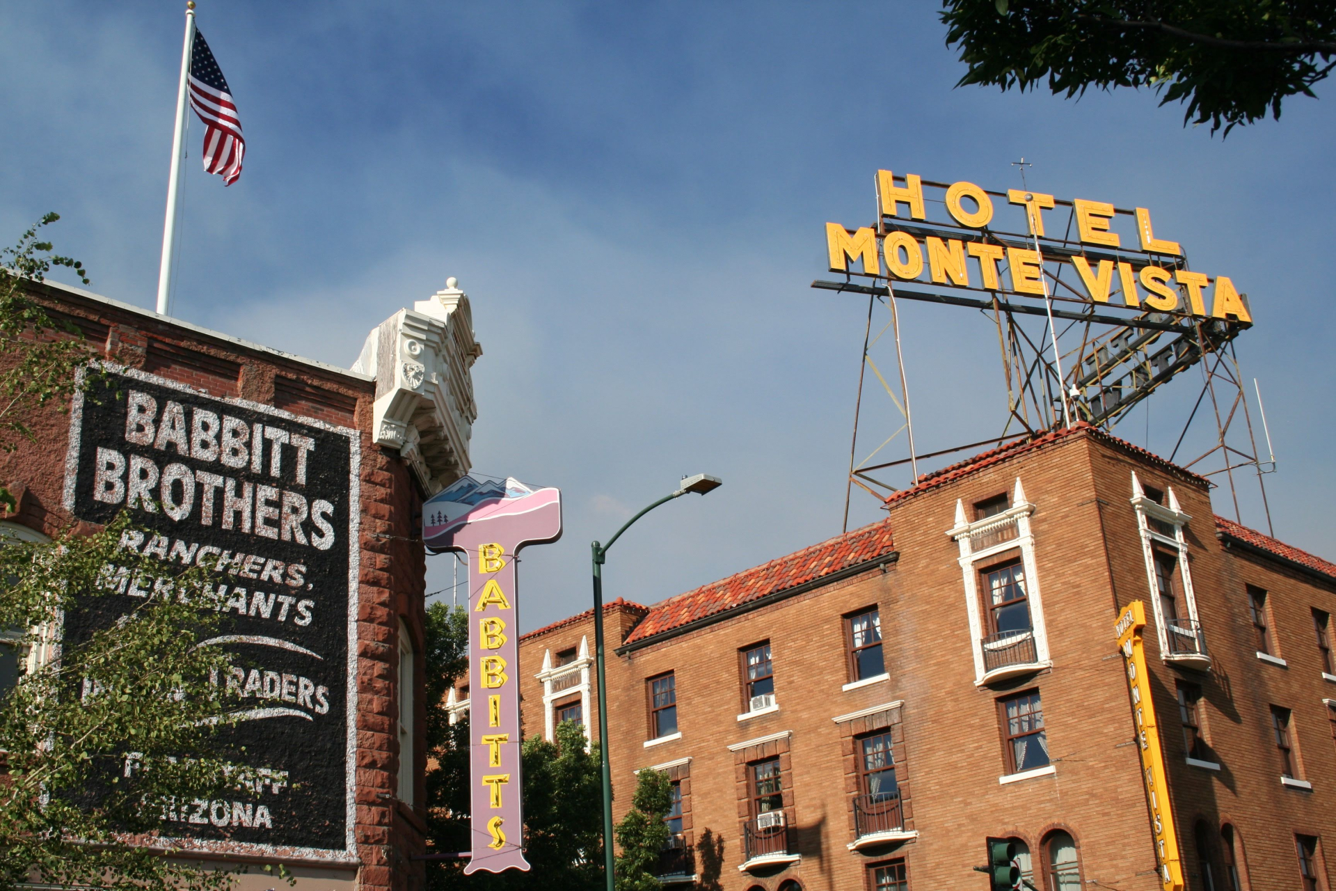 bilboards in doentown Flagstaff, AZ