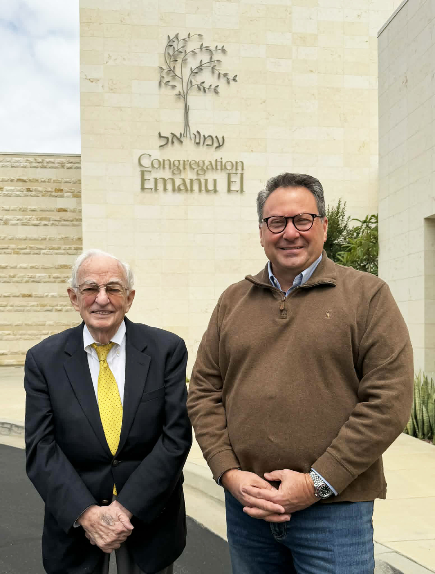 Rabbi Hillel Cohn (left) and Greg Weissman