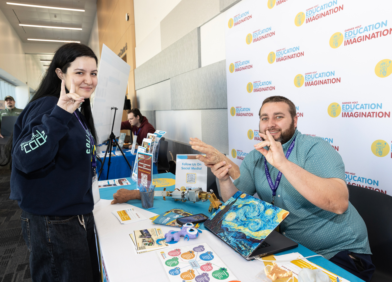 CSUSB students had the opportunity to network with industry professionals during the conference.