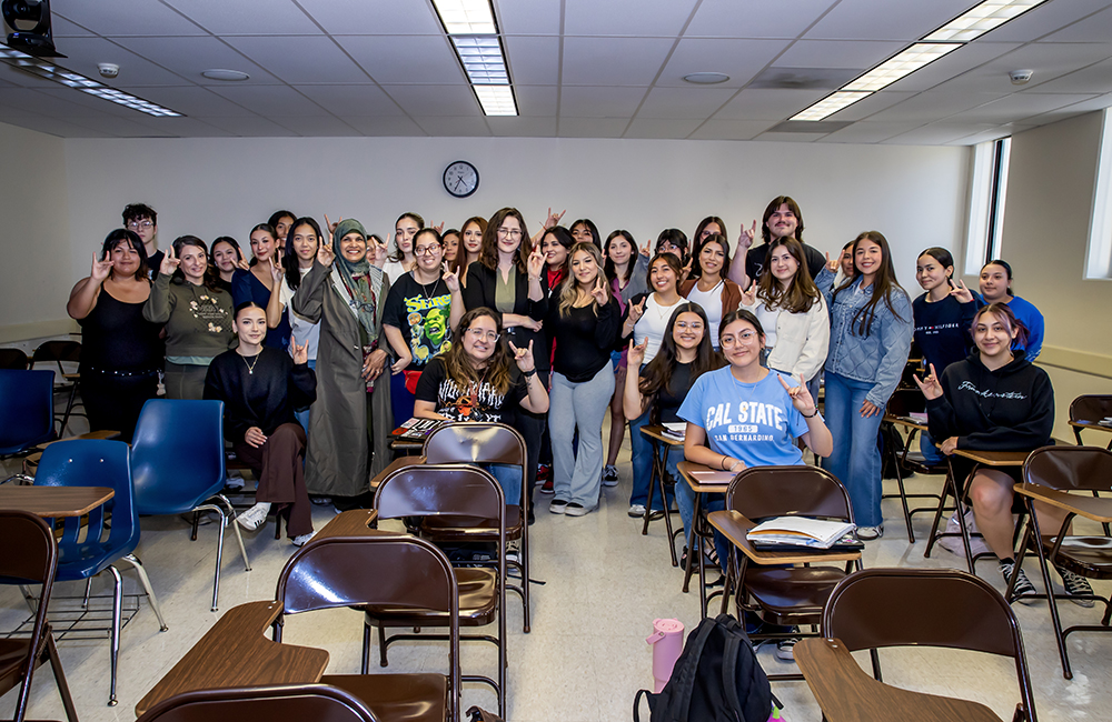 There was a record turnout of students in attendance as Morris received the distinguished honor.