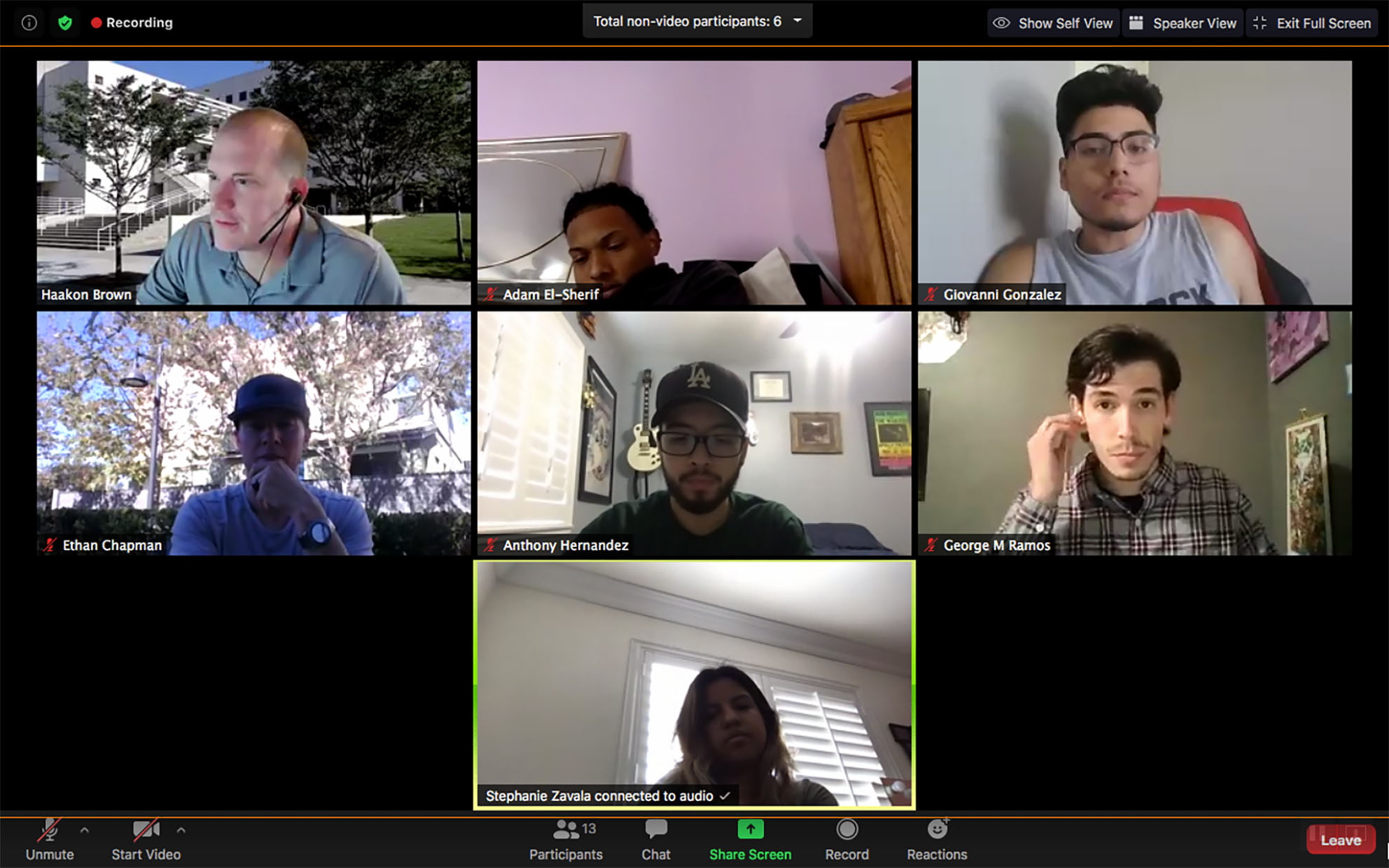 Haakon Brown, professor of marketing, leads a class on Zoom. The COVID-19 global pandemic forced institutions, including CSUSB, to pivot from in-person to virtual learning to help stem the spread of the virus. 