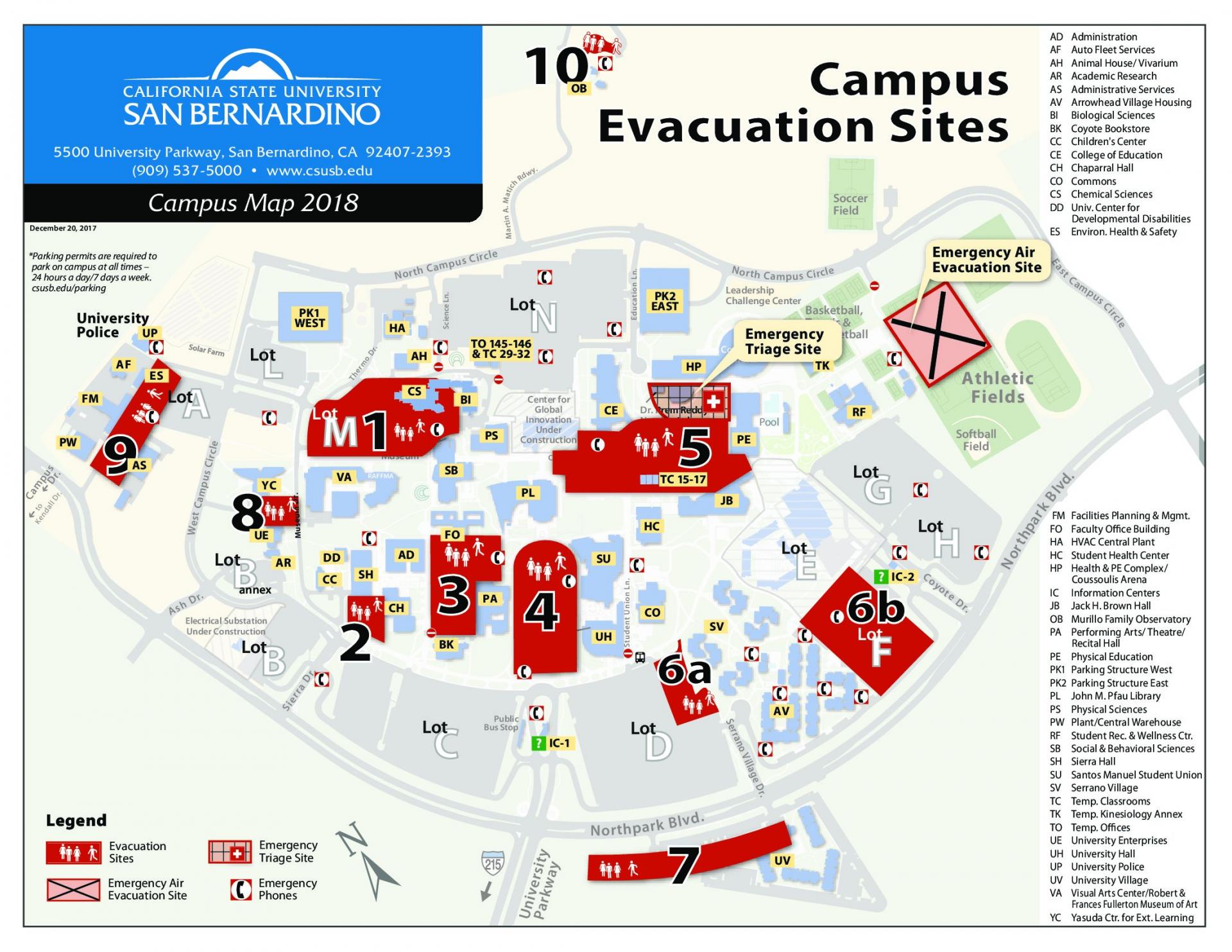 Campus Evacuation Map