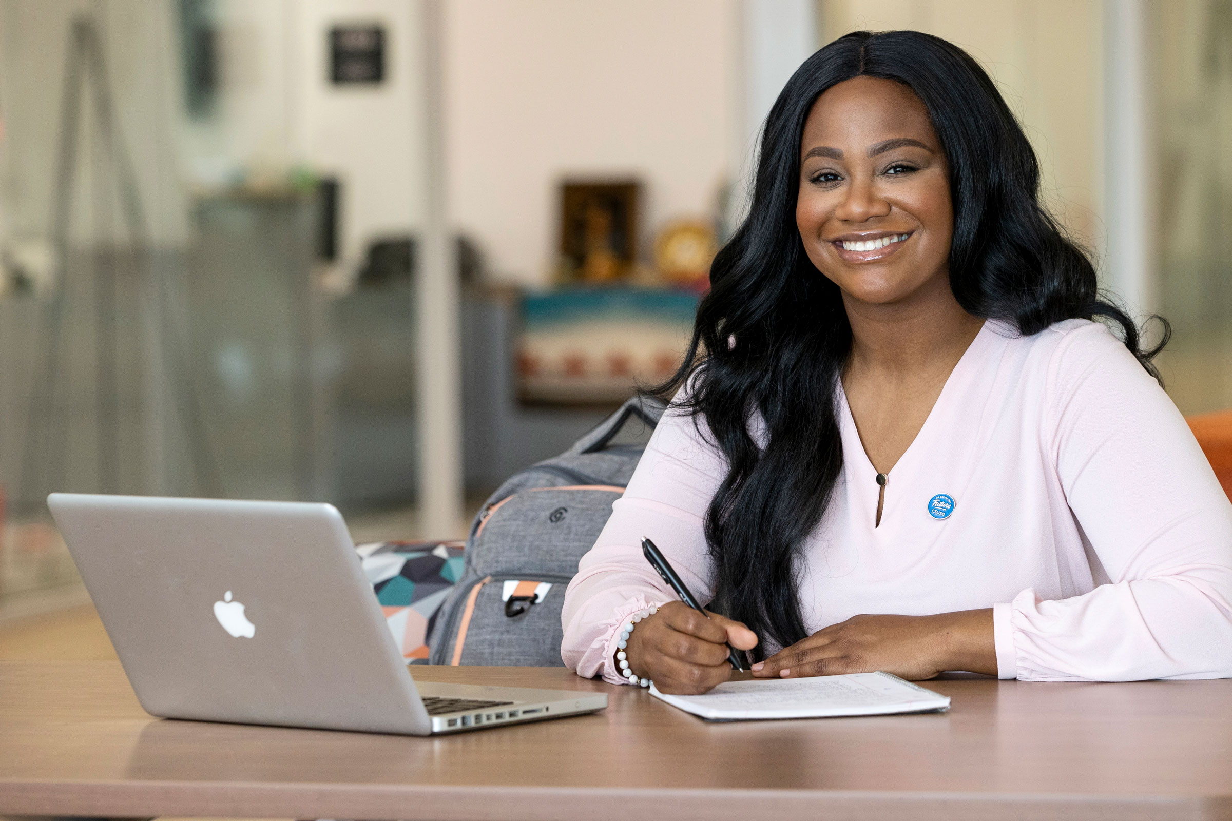 Kristen Hackett '22, alumna of CSUSB's College of Social and Behavioral Science