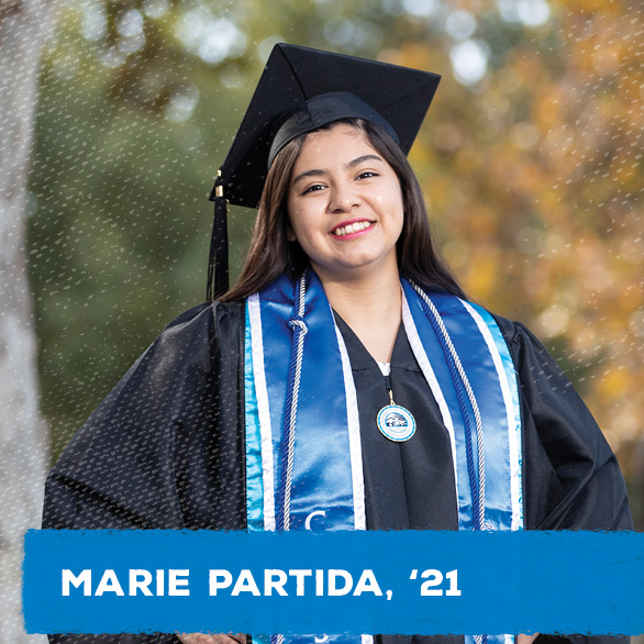 Marie Partida, alumna of the Jack H. Brown College of Business and Public Administration. 